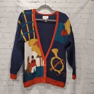Vintage Exclusive Imports horse themed cardigan